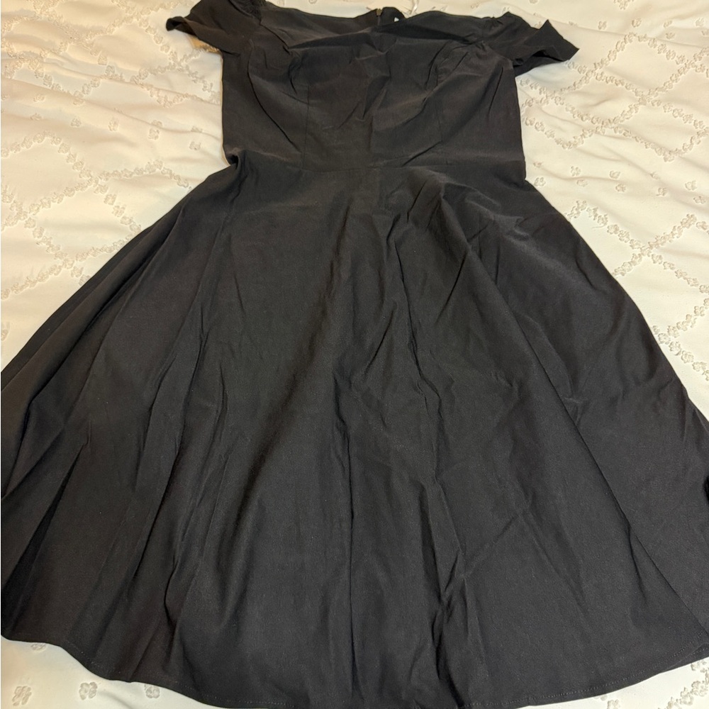 Grace Karin Black One-Shoulder Fit & Flare Dress